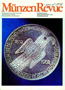 Nahe am heutigen Layout: die MünzenRevue im Januar 1979 mit 72 Seiten Umfang und dem leicht veränderten Untertitel
