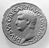 15 (20) RIC I2, 45. Tiberius, As, Rom 22-23 n. Chr., Vs: Porträt von Drusus II., Sohn des Tiberius. Rs: SC