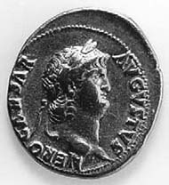 19 (26) RIC I2, 44. Nero, Aureus, Rom 64-68 n. Chr., Gewicht: Vs: Portrait des Nero. Rs: Kaiser und Kaiserin als