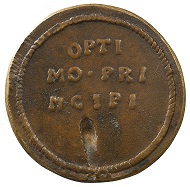 Medaille auf Papst Pius II., den vormaligen Konzilsteilnehmer und Gesandten Enea Silvio Piccolomini, der im Jahr 1460 die Gründung der Universität Basel gewährte und privilegierte, HMB Inv. 1905.678.