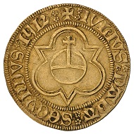Goldgulden 1512 der Stadt Basel im Namen Papst Julius' II. (1503-1513), HMB Inv. 1905.2508.