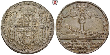 Altdeutschland. Braunschweig. Karl, 1735-1780. Reichstaler 1752. Zellerfeld IBH. Vorzüglich. 1.800 EUR.