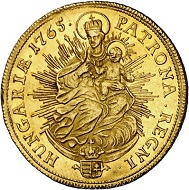 Maria Theresia. Dukat 1765, Kremnitz. Fast vorzüglich. Taxe: 400 Euro. Aus Auktion Künker 294 (28./29. Juni 2017), Nr. 3428.