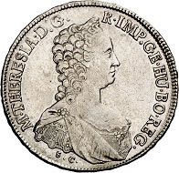 Maria Theresia. Halber Konventionstaler 1765, Günzburg. Fast vorzüglich. Taxe: 300 Euro. Aus Auktion Künker 293 (27./28. Juni 2017), Nr. 1631.