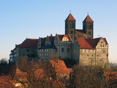 Quedlinburger Schloss mit Stiftskirche. Foto: A. Preussler / CC BY-SA 3.0.