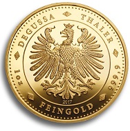 Jubiläumsthaler „500 Jahre Reformation“ / Gold .999 / 1 Unze / 38,5 mm / Auflage: 200.