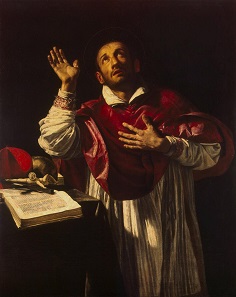 Der heilige Karl Borromäus. Gemälde von Orazio Borgianni. Zwischen 1610 und 1616. Quelle: Wikipedia.