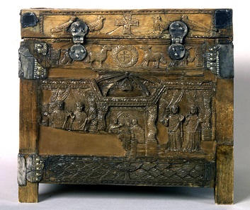 Die Capsella di Samagher mit der frühesten Darstellung der Petrusmemorie, um 450 n. Chr. Venedig, Museo Archeologico Nazionale – Polo Museale del Veneto. Foto: © Venezia, Museo Archeologico Nazionale. Su concession del Ministero dei beni e delle attività culturali e del turismo - Polo museale del Veneto.