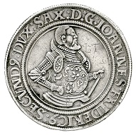 Los 2127: Sachsen-Alt-Gotha (Coburg-Eisenach). Johann Friedrich II. allein 1557-1567. Breiter Doppeltaler o.J. Geharn. Gutes sehr schön. Schätzpreis: 10.000 EUR.