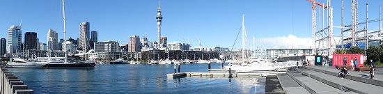Auckland. Ein Blick auf die Innenstadt, vom Hafen aus gesehen. Foto: UK.