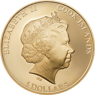Cook Islands / 5 Dollars / Silber .999 / 25 g / 38,61 mm / Auflage: 2000.