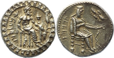 Los A154: Kilikien. Tarsos. Datames, Satrap, 378-372 v.Chr. Stater. SNG Aulock 5951; SNG Schweiz 86. Patina, vorzüglich.1.550 Euro.