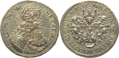 Los 689: Münster. Bistum. Sedisvakanz, 1683. Münster. Taler 1683. Kleiner Schrötlingsfehler, fast vorzüglich 1.950 Euro.