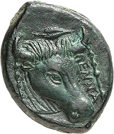 Nr. 74. Henna (Sizilien). Bronze, ca. 339/8-335. Sehr selten. Fast vorzüglich. Taxe: 2.500 Euro.
