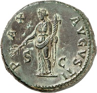 Nr. 156. Vespasian. Sesterz, 71. RIC 243. Unberührte Oberfläche. Prachtexemplar. Taxe: 8.500 Euro.