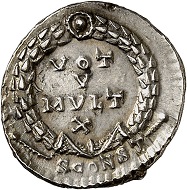 Nr. 485. Iovianus. Siliqua, Arles, 363-365. RIC 331. Selten. Fein getönt. Vorzüglich. Taxe: 750 Euro.