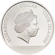 Cook Islands / 1 Dollar / Silber .999 / 1/10 Unze / 18 mm / Auflage: 2017.