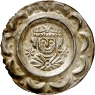 Nr. 2030: Donauwörth. Philipp – Otto IV. - Friedrich II., 1198-1208-1215-1250. Brakteat. 2. bekanntes Exemplar im Handel. Vorzüglich. Taxe: 4.000,- Euro.