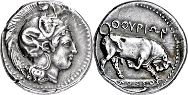 Los 2056: Italien. Lukanien. Thourioi. Stater. 4. Jh. v. Chr. Taxe: 7.000 EUR.