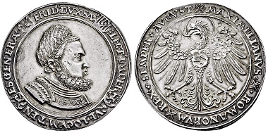 Los 3226: Kurfürstentum Sachsen. Friedrich III. der Weise. 1486-1525. Breiter Guldengroschen. Taxe: 12.500 EUR.