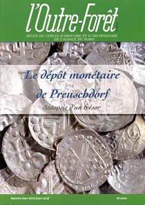 Le dépot monétaire de Preuschdorf – Autopsie d’un trésor. in: l'Outre-Foret. Revue du Cercle d'Histoire et d'Archéologie de l'Alsace du Nord. Numéro Hors-Serie (Juin 2017). 118 S. mit zahlreichen farbigen Abbildungen. 21 x 29,5 cm. Broschiert. Klebebindung. 18 Euro.
