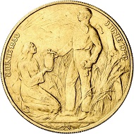 Karl II. 12 Dukaten 1940, Bukarest, auf das Jubiläum 10 Jahre Regierung. Aus Sammlung Phoibos. Sehr selten. Vorzüglich bis Stempelglanz. Taxe: 7.500,- Euro. Aus Künker Auktion 298 (28. September 2017), Nr. 4443.