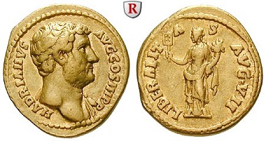 Römische Kaiserzeit. Hadrian, 117-138. Aureus, 138, Rom. Sehr schön – vorzüglich. Schätzung: 5500 Euro.