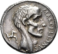 Gnaeus Cornelius Lentulus Marcellinus, Denar, Rom, 50 v. Chr., © Münzkabinett – Staatliche Museen zu Berlin.