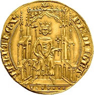Philipp VI. von Frankreich, 2 Royal d’or, 1340, © Münzkabinett – Staatliche Museen zu Berlin.