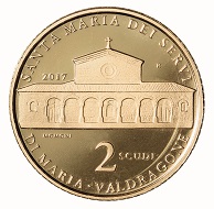 San Marino / 2 Scudi / Gold .900 / 6,451 g / 21 mm / Design: Antonella Napolione (Vorderseite) und Claudia Momoni (Rückseite) / Auflage: 600.