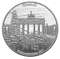 Die Silberausgabe des Weihnachtsthalers.