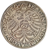 Guldentaler aus Kolmar von 1566.