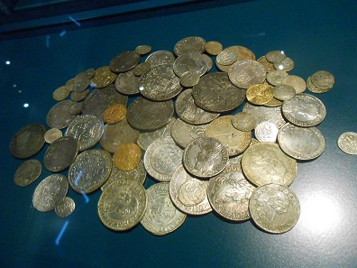 Darf in keiner Ausstellung fehlen: Münzschatz aus Hessen, vergraben um 1700.