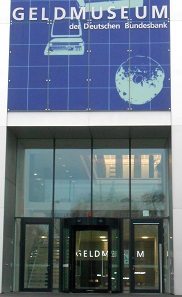 Außeneingang des Geldmuseums der Deutschen Bundesbank.