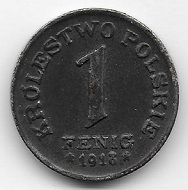 1 Fenig Königreich Polen 1918. Foto: Angela und Reiner Graff.