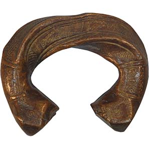 West Africa, large Mondua copper manilla. From the Kuhn Collection. Photo: MoneyMuseum Zurich.