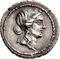 C. Julius Caesar, Denar 48/47 v. Chr. Feine Tönung, von frischen Stempeln. Feiner Schrötlingseinriss, vorzüglich. Ex Slg. Prof. Dr. Hildebrecht Hommel.