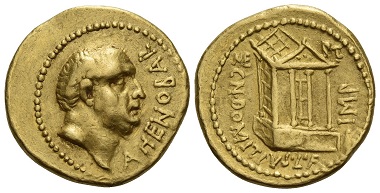 Los 519: Cn. Domitius Ahenobarbus. Aureus, 41 v. Chr. umherziehende Münzstätte. Fast vorzüglich / vorzüglich. Schätzung: 350.000 CHF.