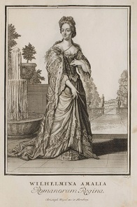 Wilhelmine Amalie. Kupferstich von 1703.