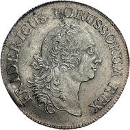 8 Gute Groschen - Wochensold eines preußischen Soldaten und klassische Münzsorte des Siebenjährigen Krieges, 1756, Münzstätte Berlin. Silber, 32 mm, 8,61 g. IKMK 18219520. Foto: Dirk Sonnenwald.