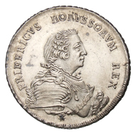 Die große Münzreform - Erster Taler der von Johann Philipp Grauman 1750 ins Werk gesetzten Münzreform aus der reorganisierten Münzstätte Berlin (A). Der Name