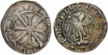 Tirol. Leopold IV., 1396-1406. Meraner Zwanziger. Aus Rauch 73 (2004), 1550.