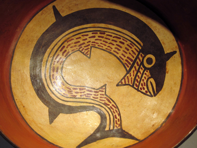 Nazca / Peru. Fischschale, 2.-7. Jh. n. Chr. Foto: KW.