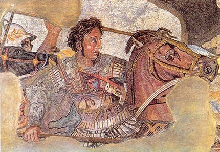 Alexander der Sieger. Mosaik aus Pompeij. Foto: Ruthven / Wikipedia