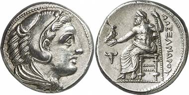 Alexander III., Tetradrachme zu Lebzeiten, Makedonien. Aus Auktion Gorny & Mosch 186 (2010), 1252.