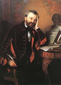 Ferenc Erkel, Gemälde von Györgyi (Giergl) Alajos (1821?1863) / Wikipedia.