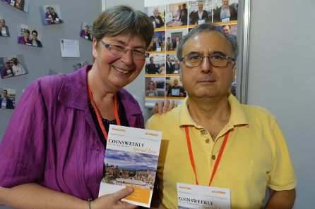 Auch Dimitar Draganov ist ein Leser der MünzenWoche und hat uns an unserem Stand in Taormina besucht. Foto: Björn Schöpe.