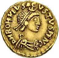 Los 187: Romulus Augustus. Tremissis 475/476. Zuschlag: 60‘000 CHF.