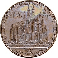 Los 2820: Gedenk-Doppelgulden 1887, Bronzeabschlag, geprägt in Wien. Zuschlag: 26‘000 CHF.