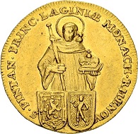 Los 4457: Abtei Rheinau, Gerold v. Zurlauben. Doppeldukat 1723. Zuschlag: 22‘000 CHF.